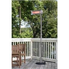 02117 Fire Sense Stainless Steel Telescoping Offset Pole Mounted Infrared Patio Heater